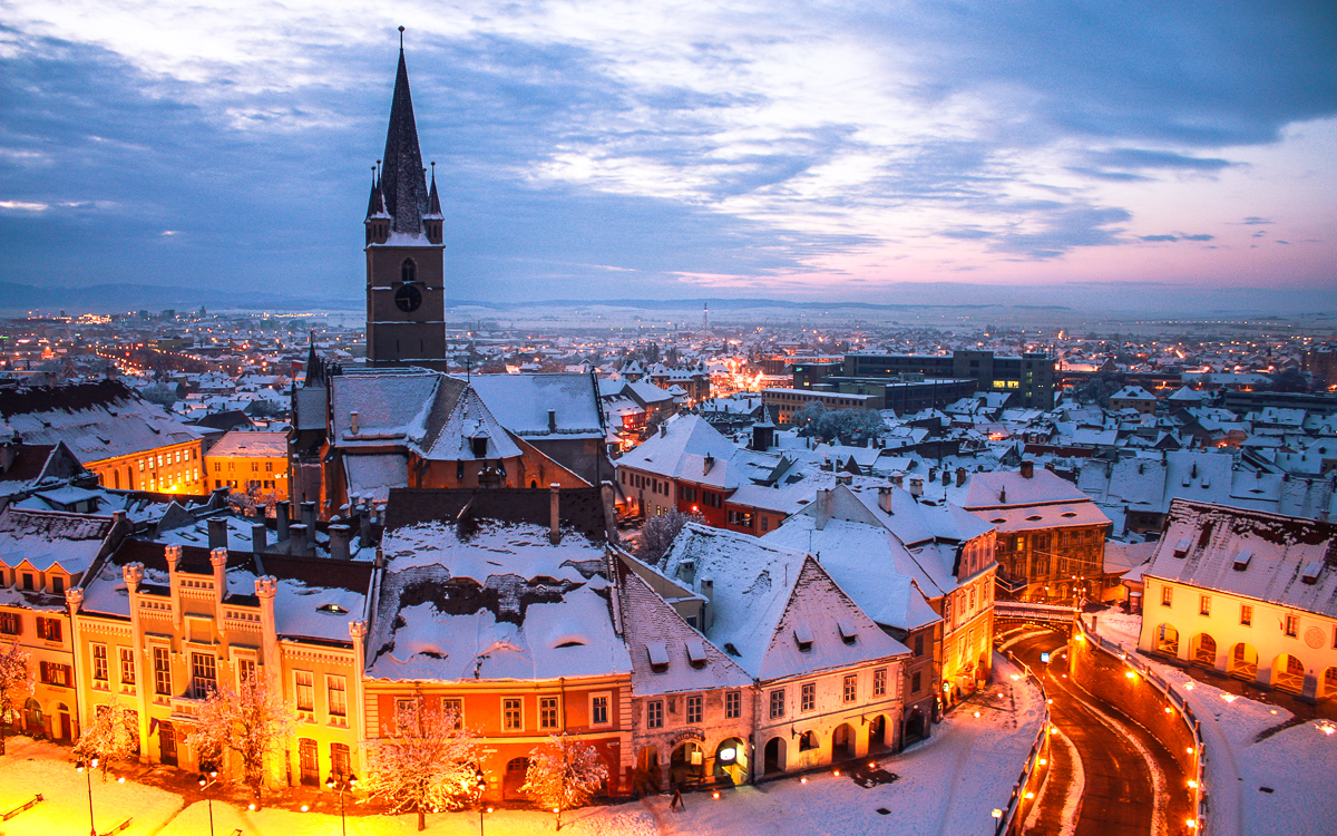 Sibiu winter Romania